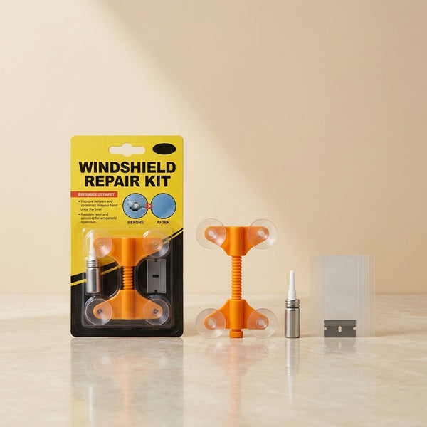 Kit Reparador de Parabrisas — Elimina Grietas y Estrellas del Cristal