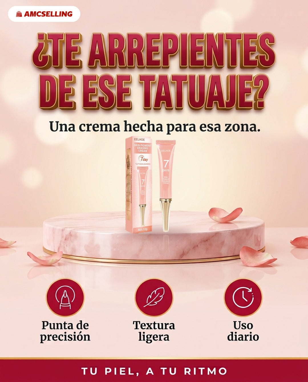 ¿Te arrepientes de ese tatuaje? Crema con punta de precisión